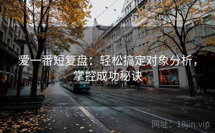 爱一番短复盘：轻松搞定对象分析，掌控成功秘诀